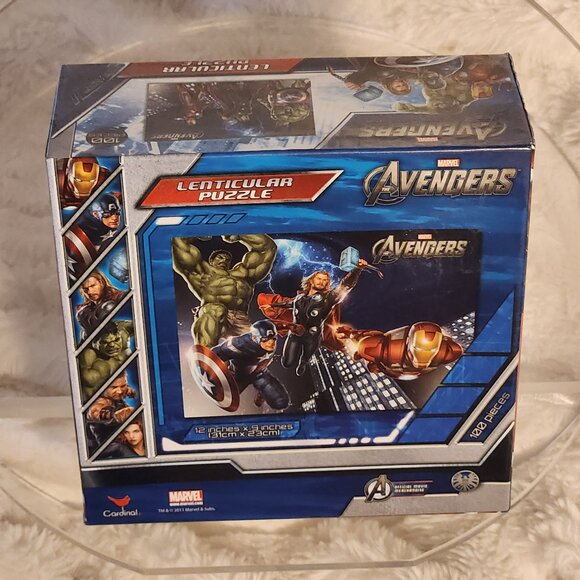 Marvel Avengers 100-Pc Lenticular 3D Poster Puzzle (12"x9") – Cardinal - Picture 4 of 6
